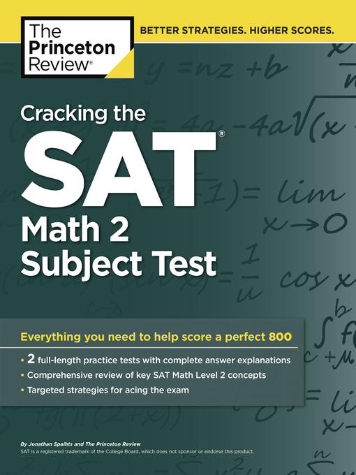 Title details for Cracking the SAT Math 2 Subject Test by Princeton Review - Available
